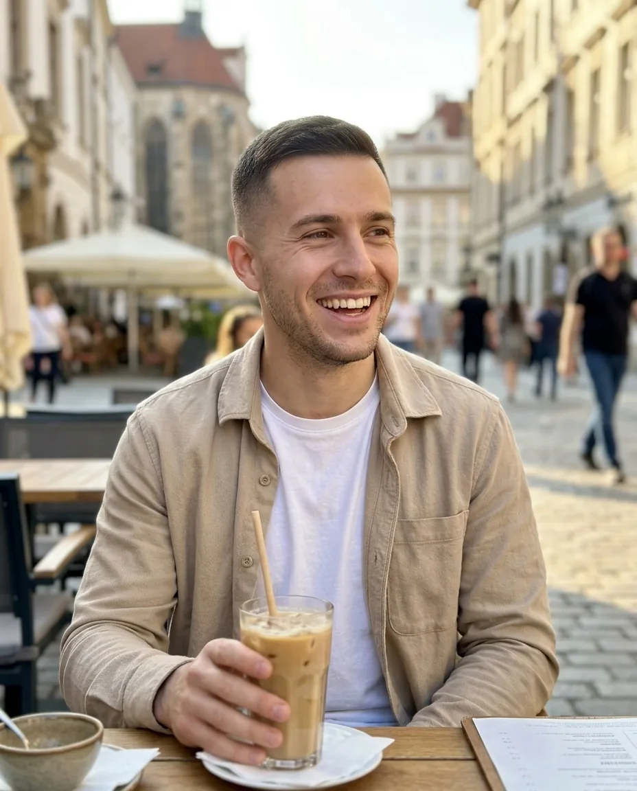 AI-influencer · man, lifestyle